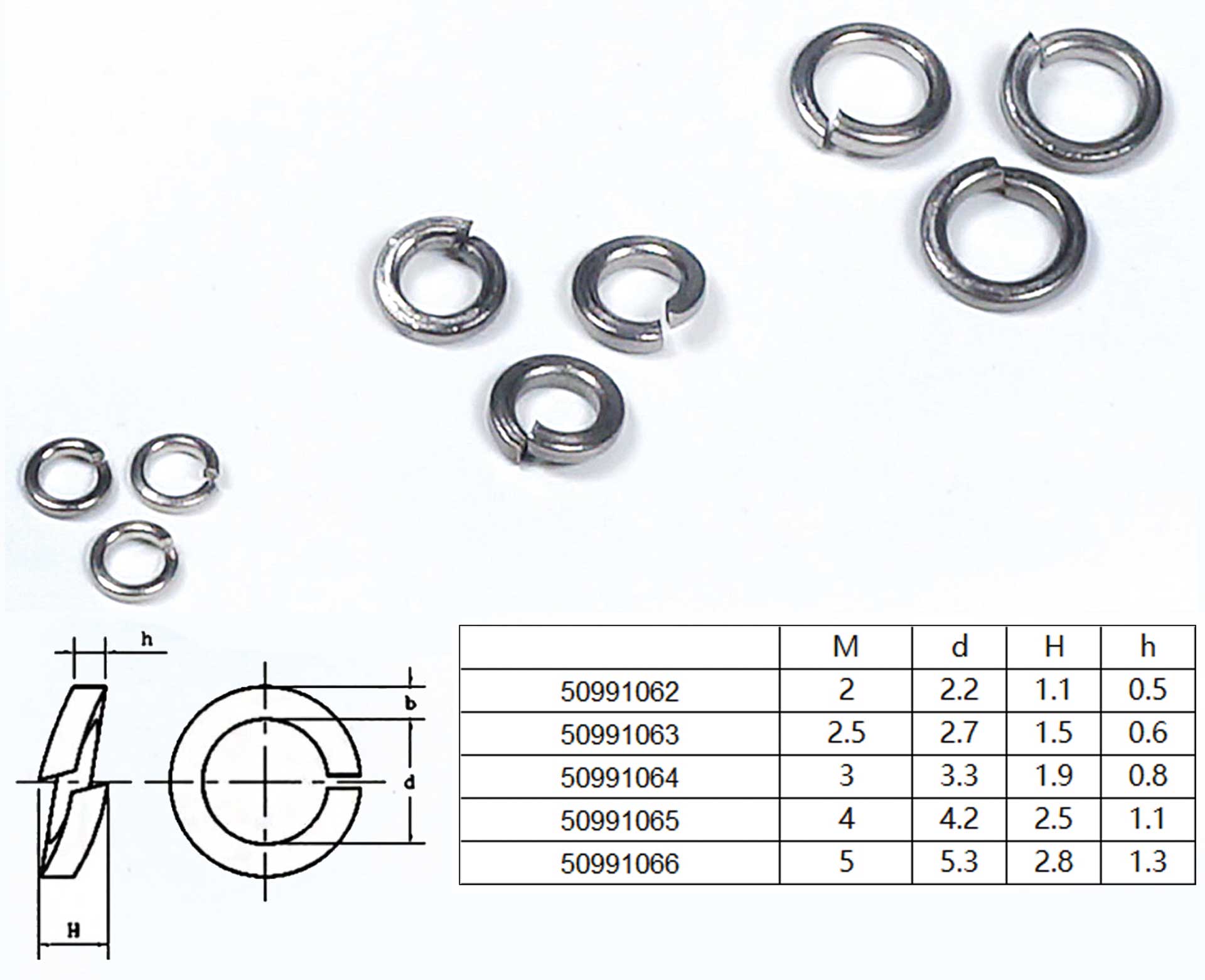 Robbe Modellsport Spring washers M4 30pcs. stainless steel