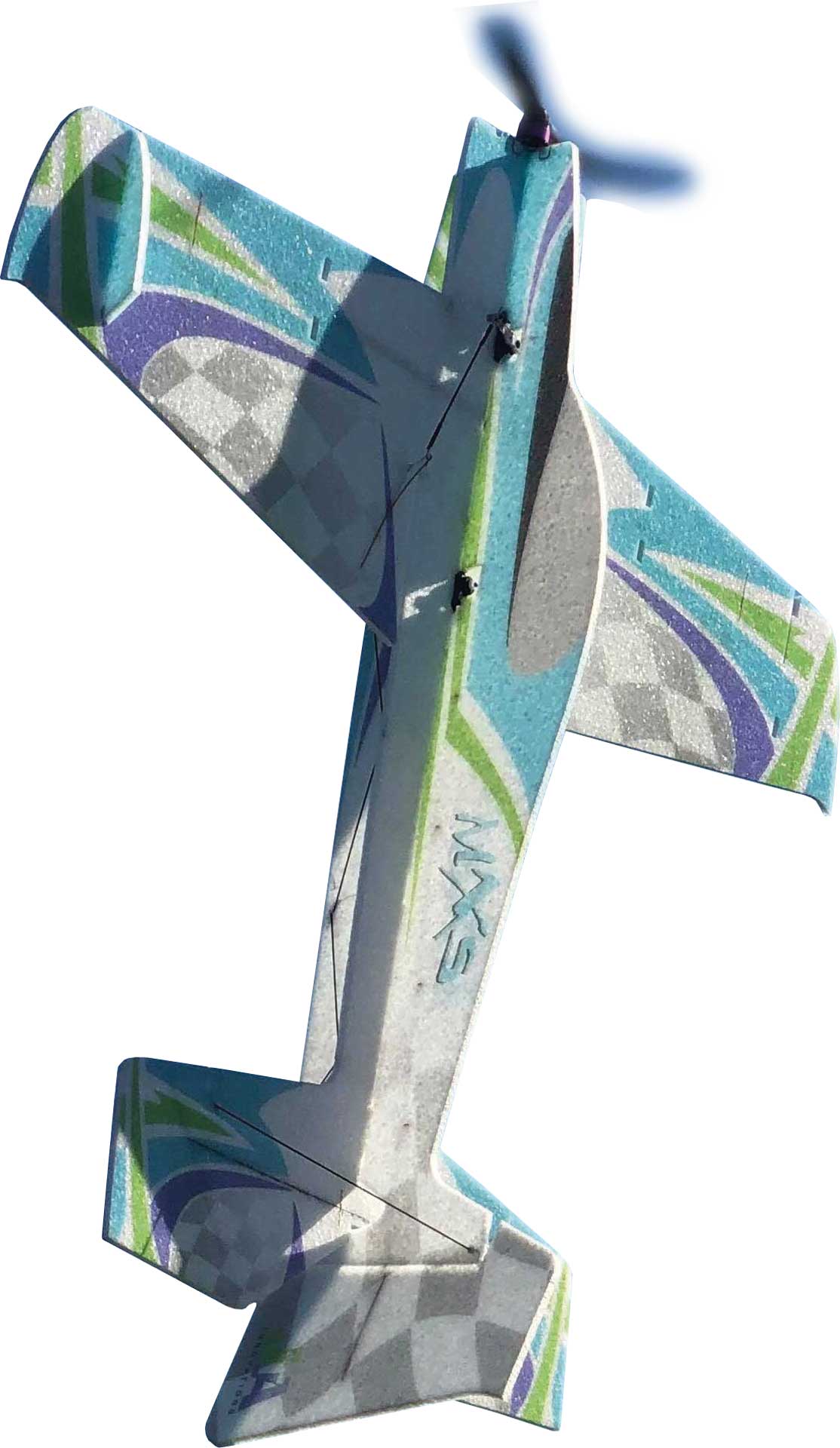 JTA Innovations MXS (GREEN /BLUE ) 33" EPP 3D Aerobatic Model