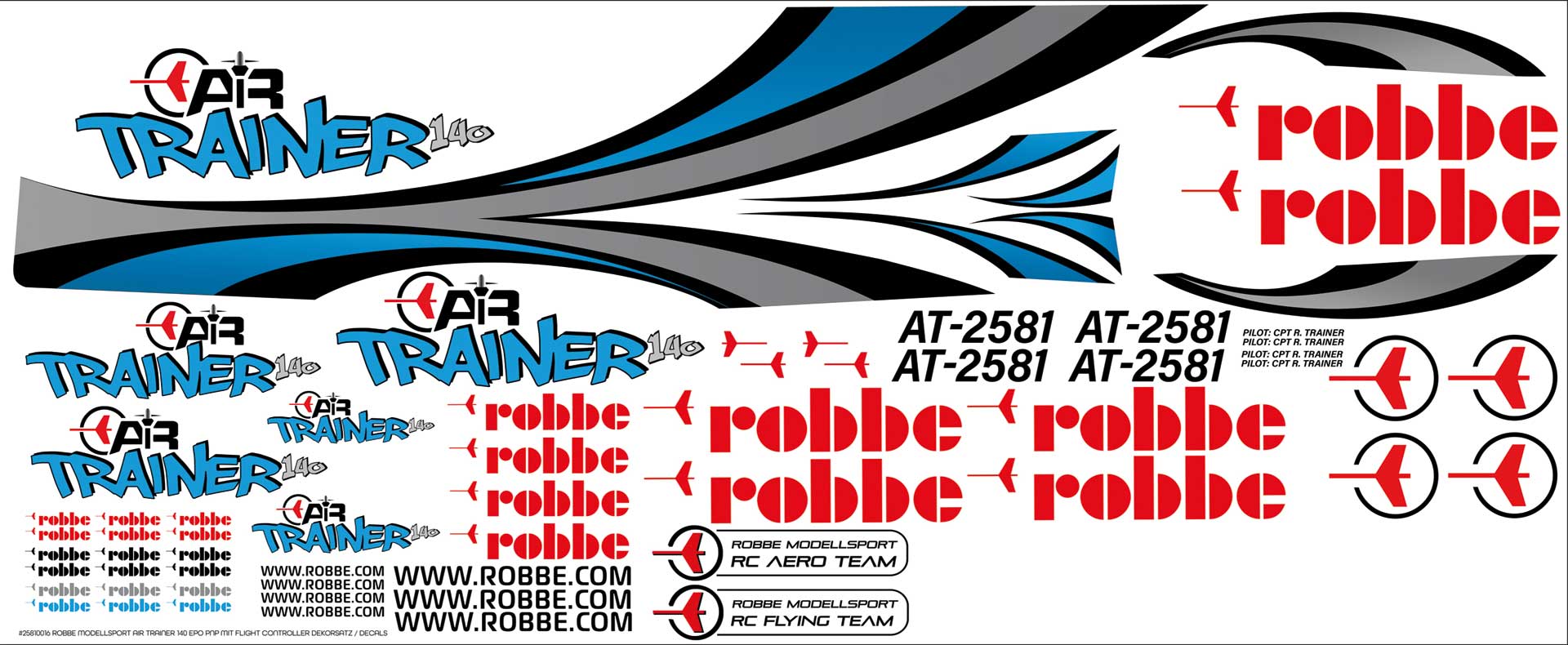 Robbe Modellsport Kit de décoration Air Trainer 140