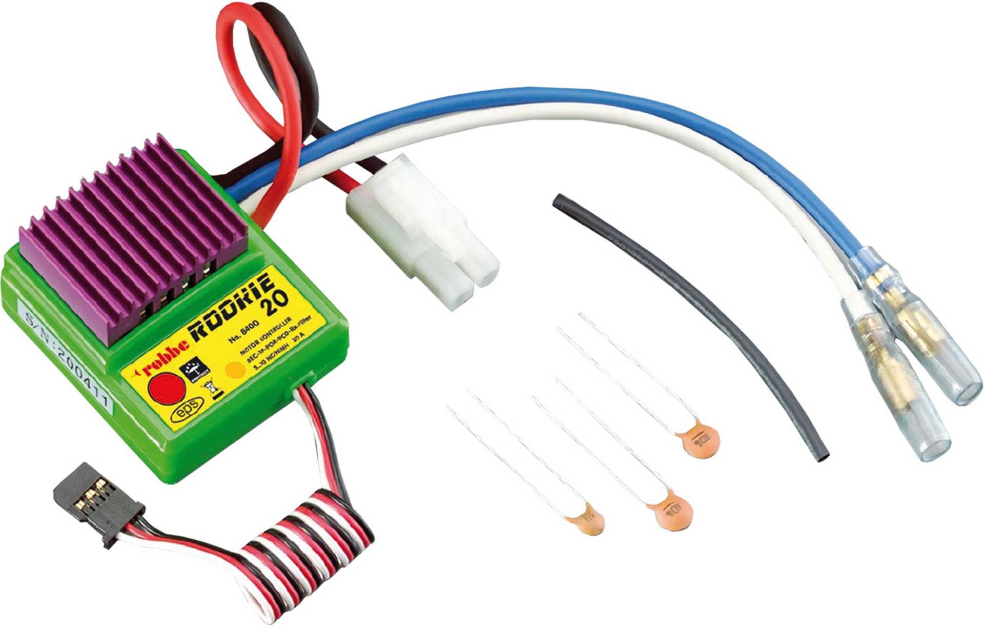 Robbe Modellsport ROOKIE 20 FÜR BÜRSTENMOTOREN 5-10X NC/NIMH 20(25)A Regler