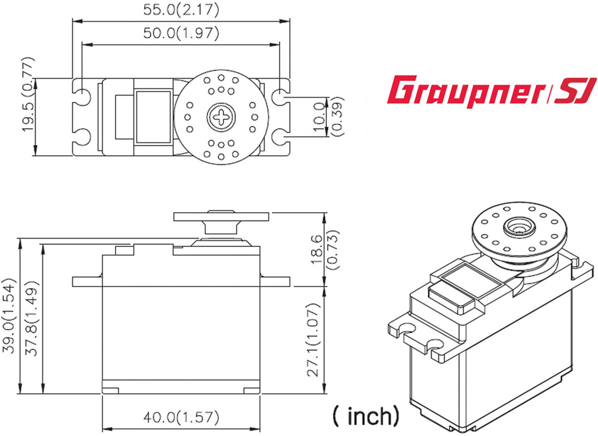 GRAUPNER DES 707 BB MG Digital Servo