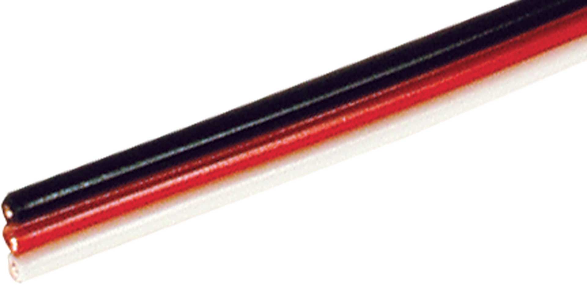 Robbe Modellsport Servokabel Futaba 10 Meter flach 0,5mm² (20AWG) PVC Meterware