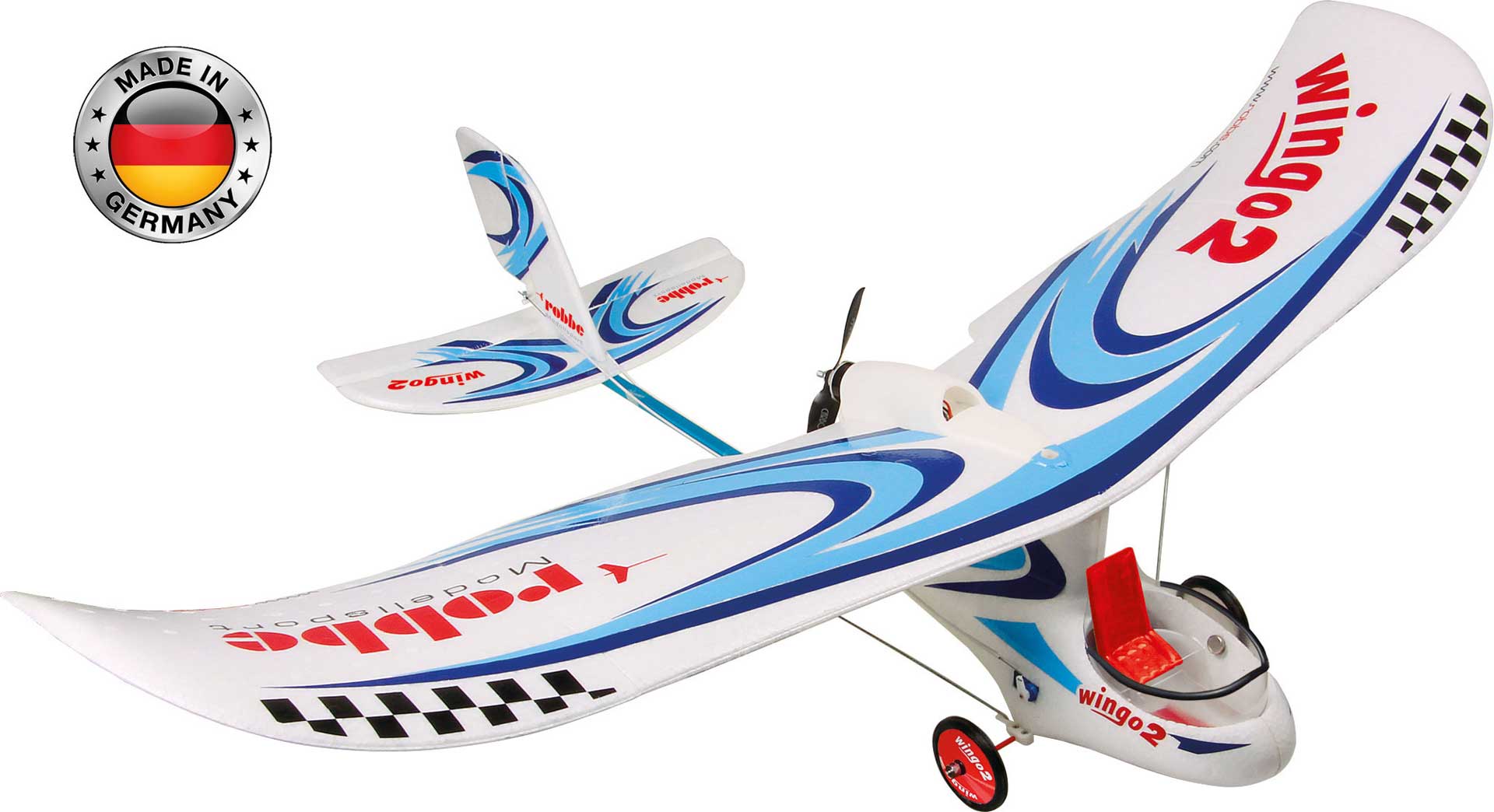 Robbe Modellsport WINGO 2 KIT Bausatz "YOU CAN FLY" mit Brushless Motor, Regler und Servos, weitgehend vorgefertigt