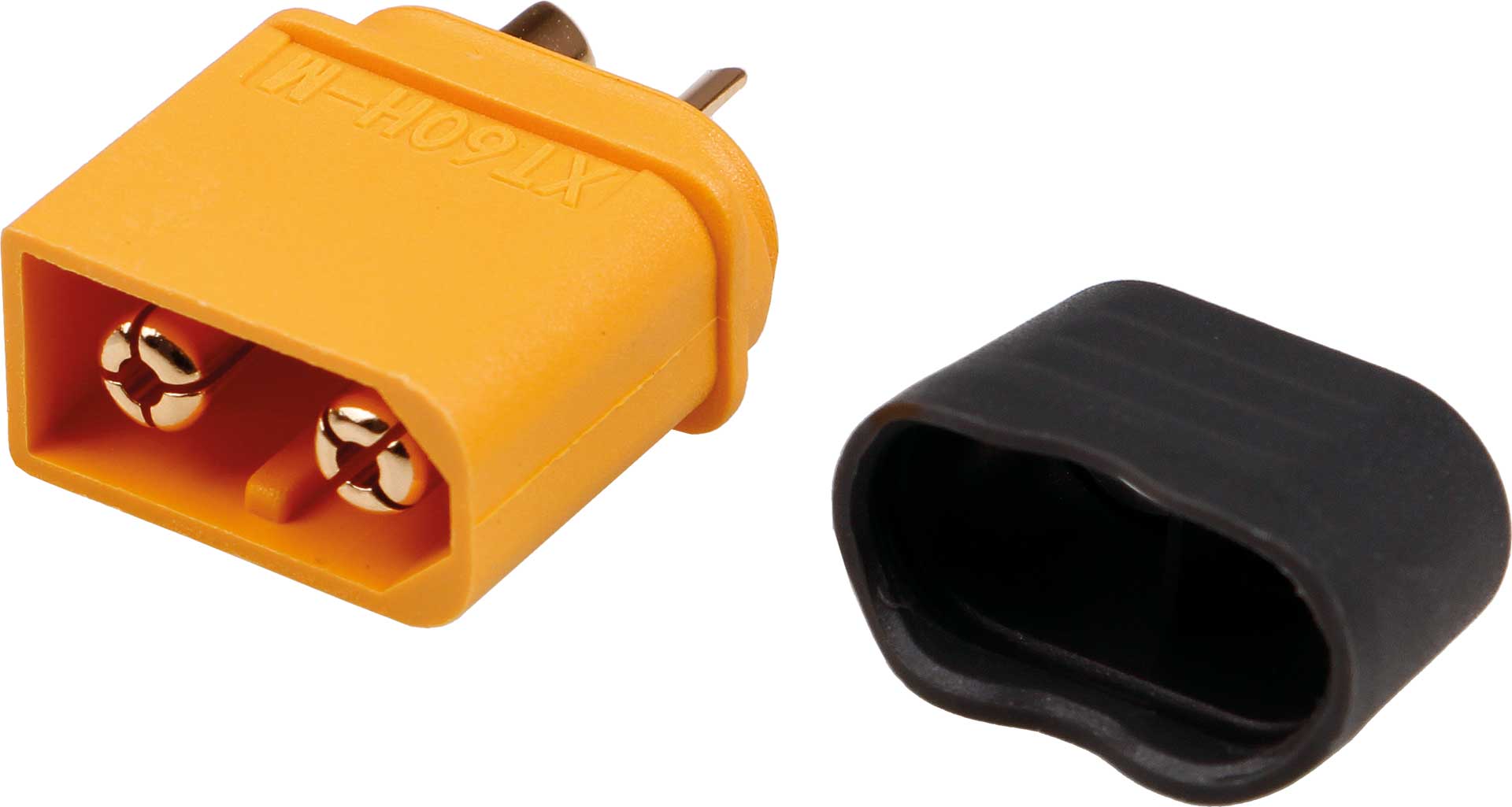 Robbe Modellsport XT-60 Stecker mit Lötpin Abdeckung 5Stk. (Kontakt = Stecker)