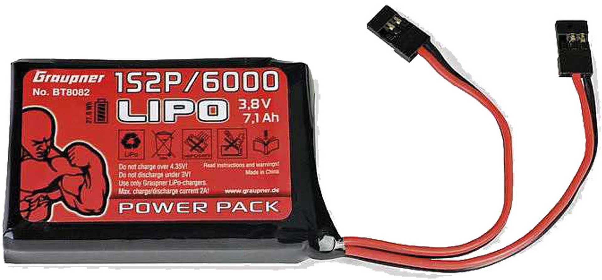 GRAUPNER TRANSMITTER BATTERY 3,8V 6000MAH FOR HOTT MC-32 MX-10 MX-12 MX-16 MX-20 MC-20