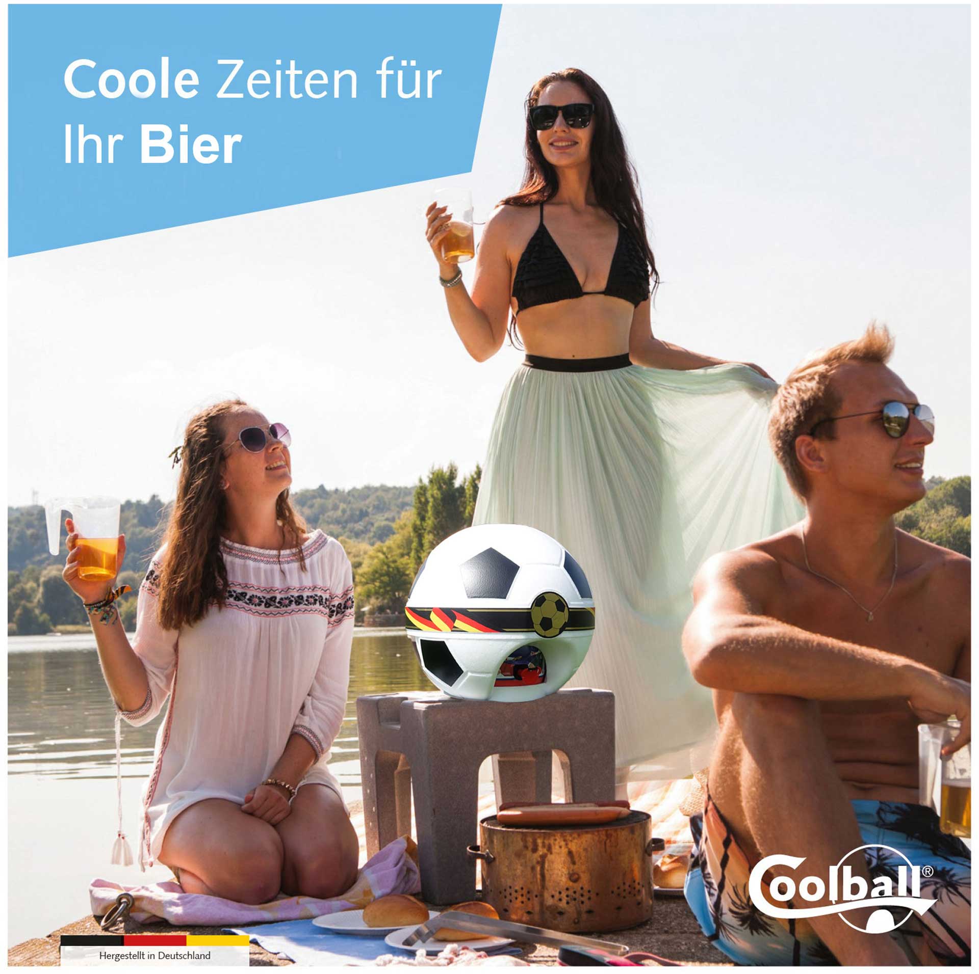 IDEECON Coolball Party Bierfass Kühler 5 Liter Bierzapfanlage
