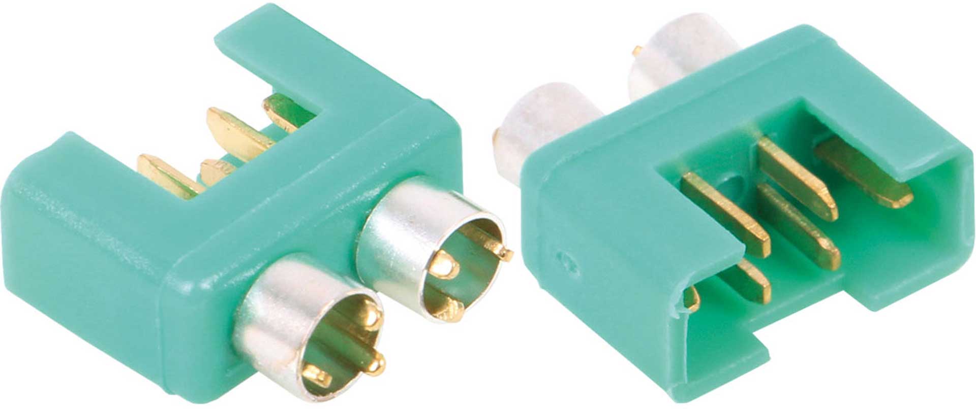 Robbe Modellsport MPX CONNECTORS GREEN MALE W.RING 5PCS