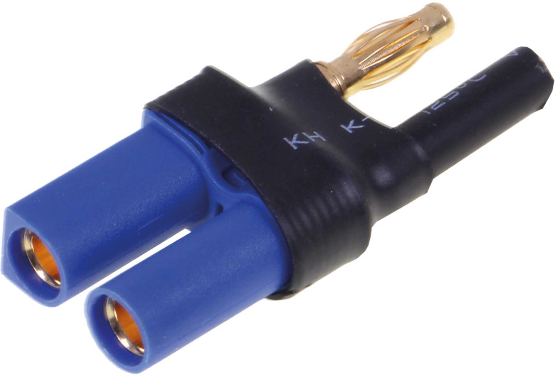 ROBBE ADAPTER EC-5BUCHSE AUF 4MM GOLDKONTAKT STECKSYSTEM (BUCHSE = SCHWARZ) 1STK.